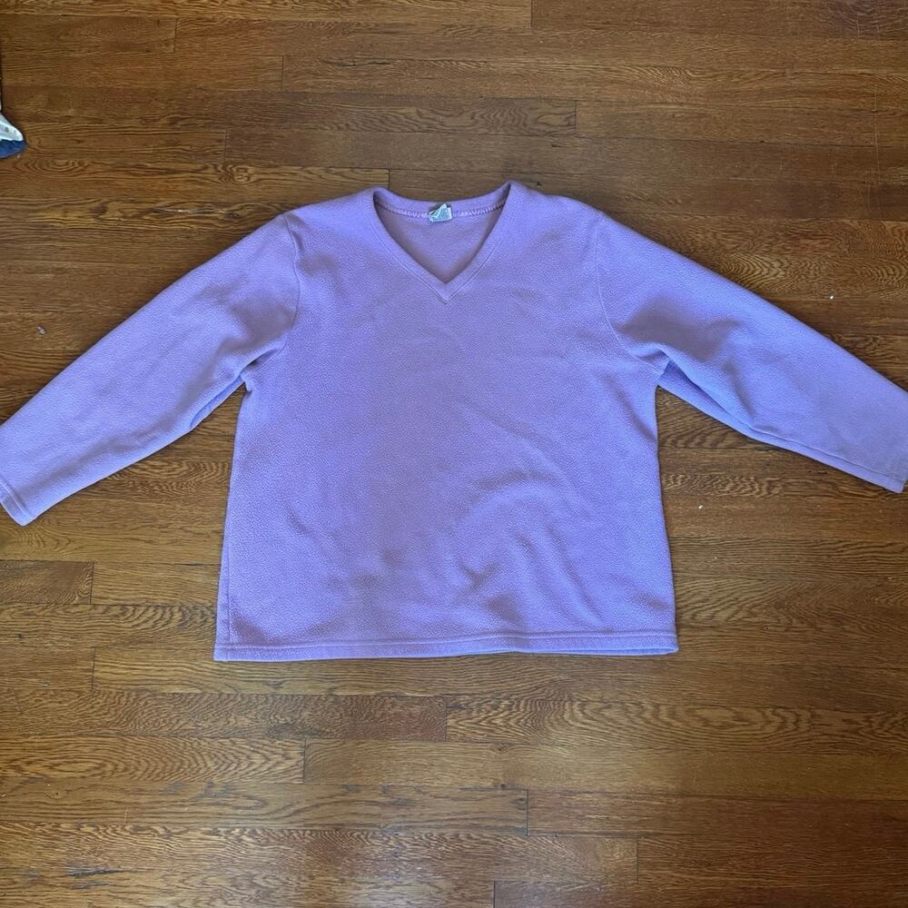 L.L.Bean Women’s Lilac Purple Fleece Pullover